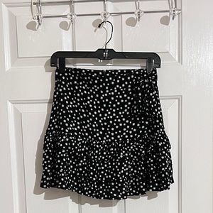 forever 21 floral tie mini skirt